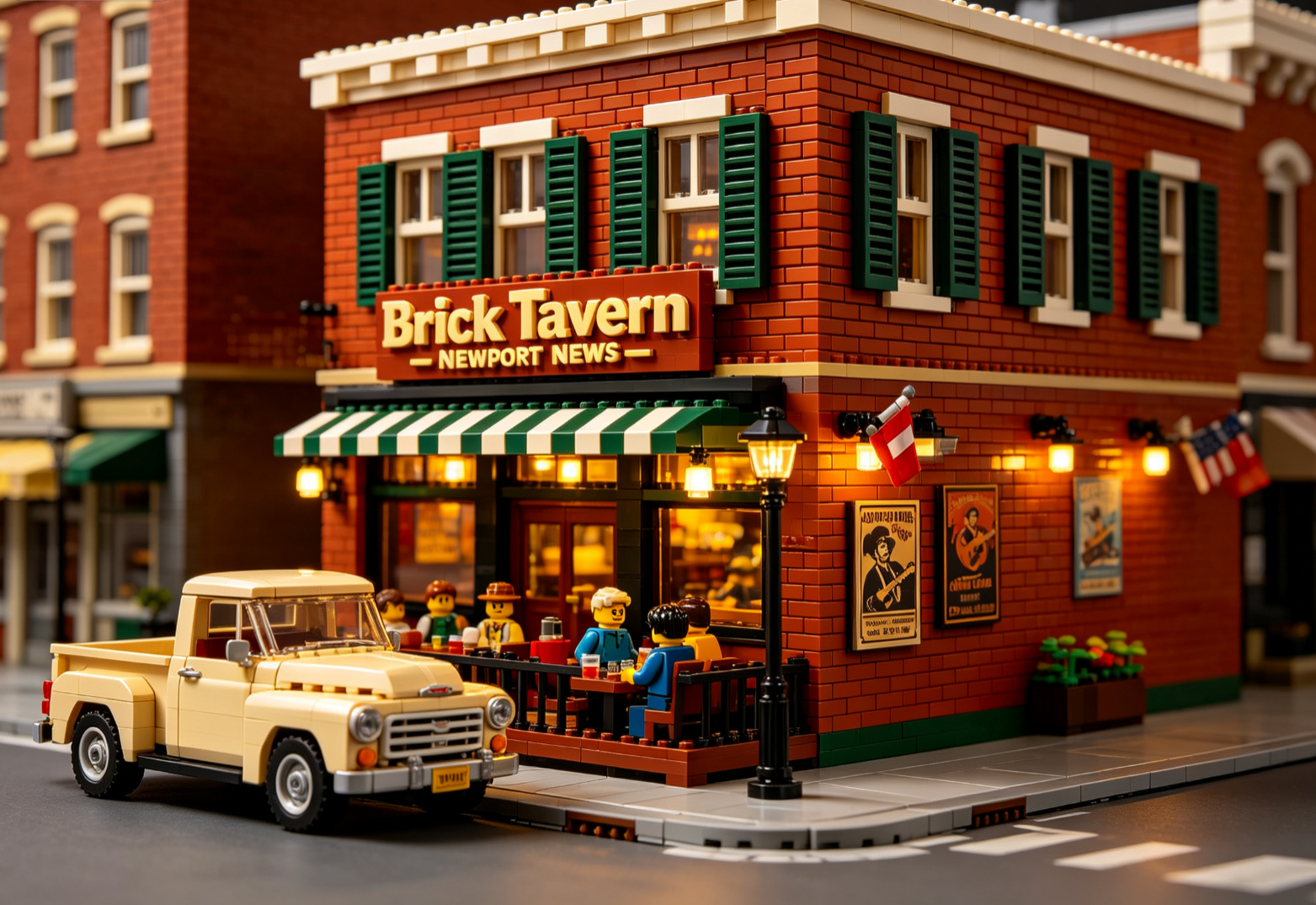 How to Build a Brick Tavern Newport News LEGO Style Masterpiece